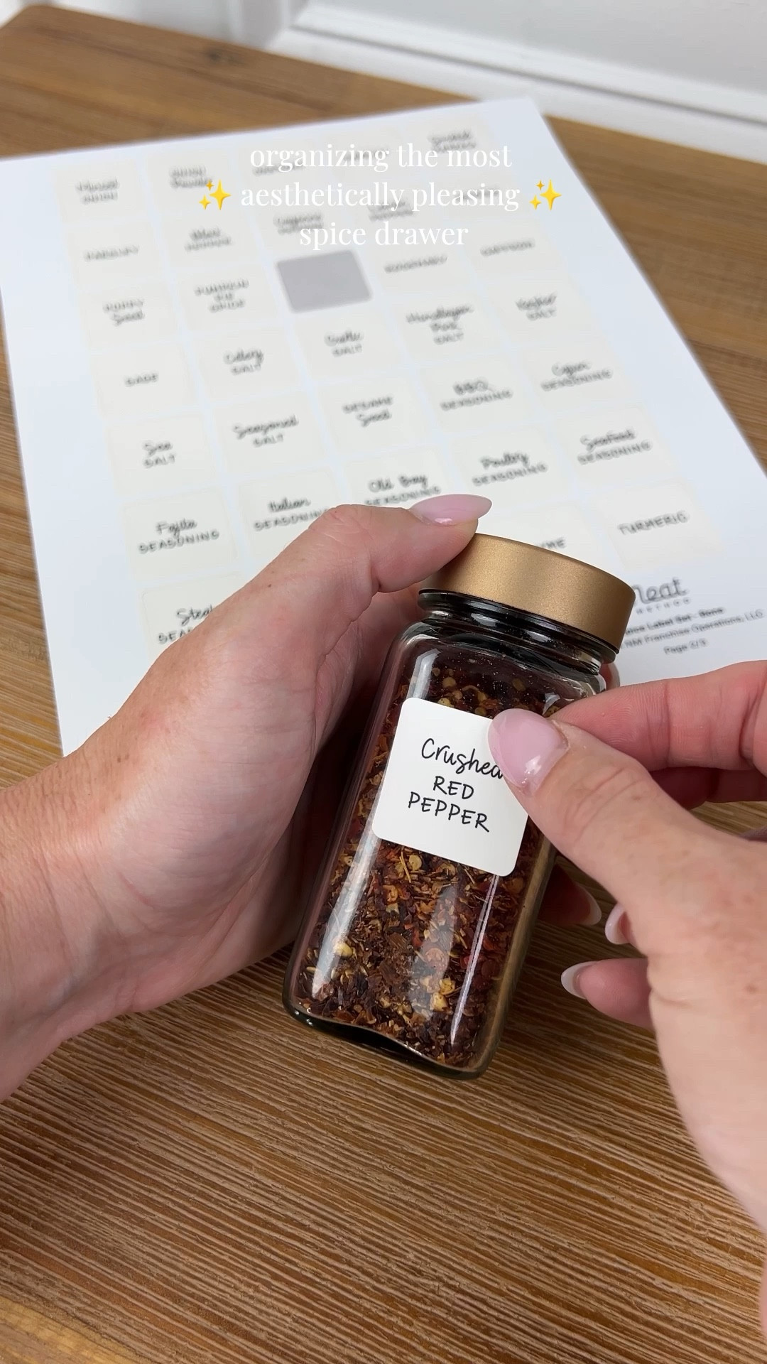 Seriously though, have you ever seen a prettier spice drawer? I love how nice these labels and jars from Neat Method look on those bamboo trays. It almost makes me not want to use them… 🤭

#LTKFindsUnder100 #LTKFindsUnder50 #LTKHome