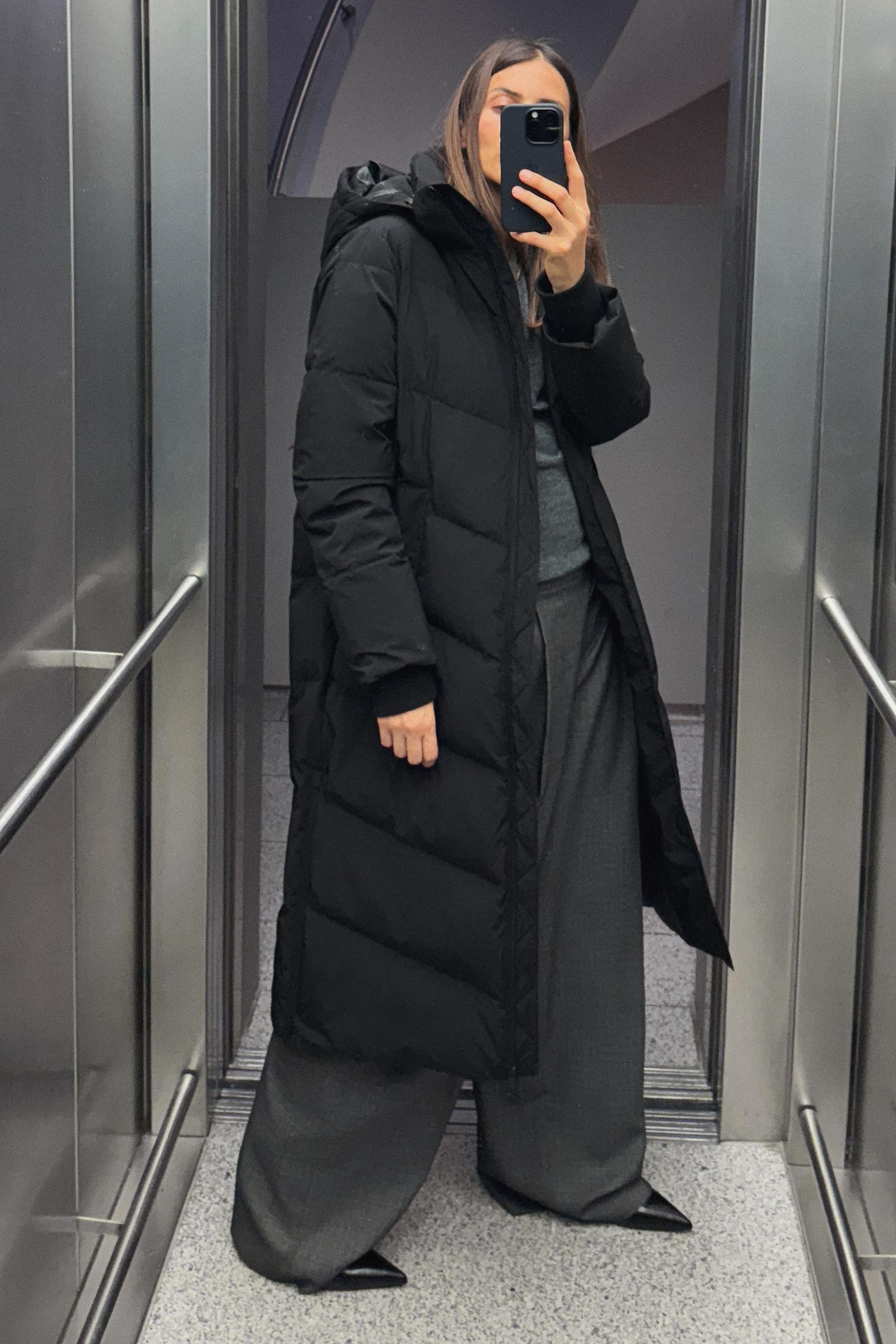 WATER AND WIND PROTECTION HOODED DOWN COAT | Zara US