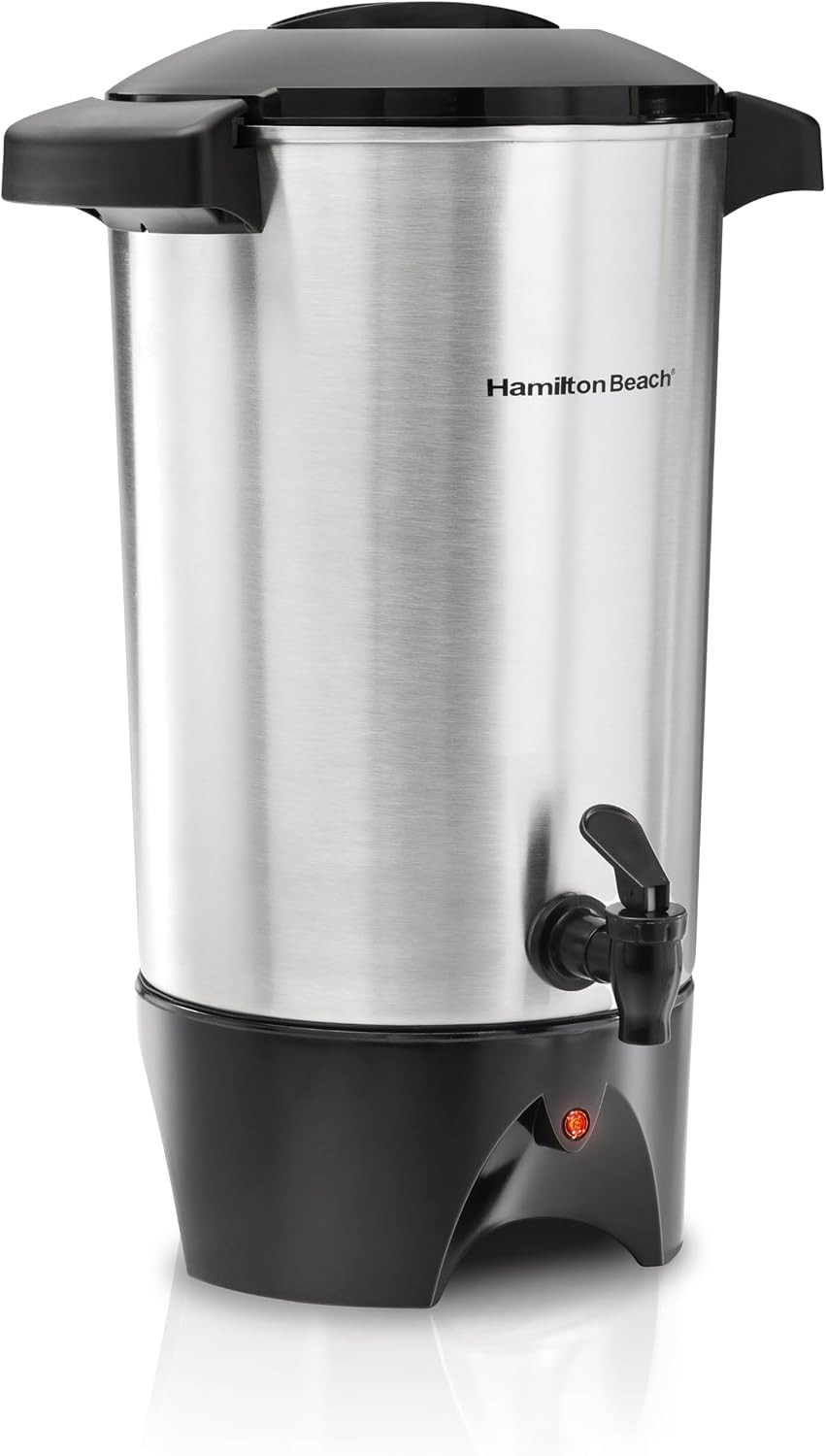 Hamilton Beach 45 Cup Coffee Urn and Hot Beverage Dispenser, Silver | Amazon (US)