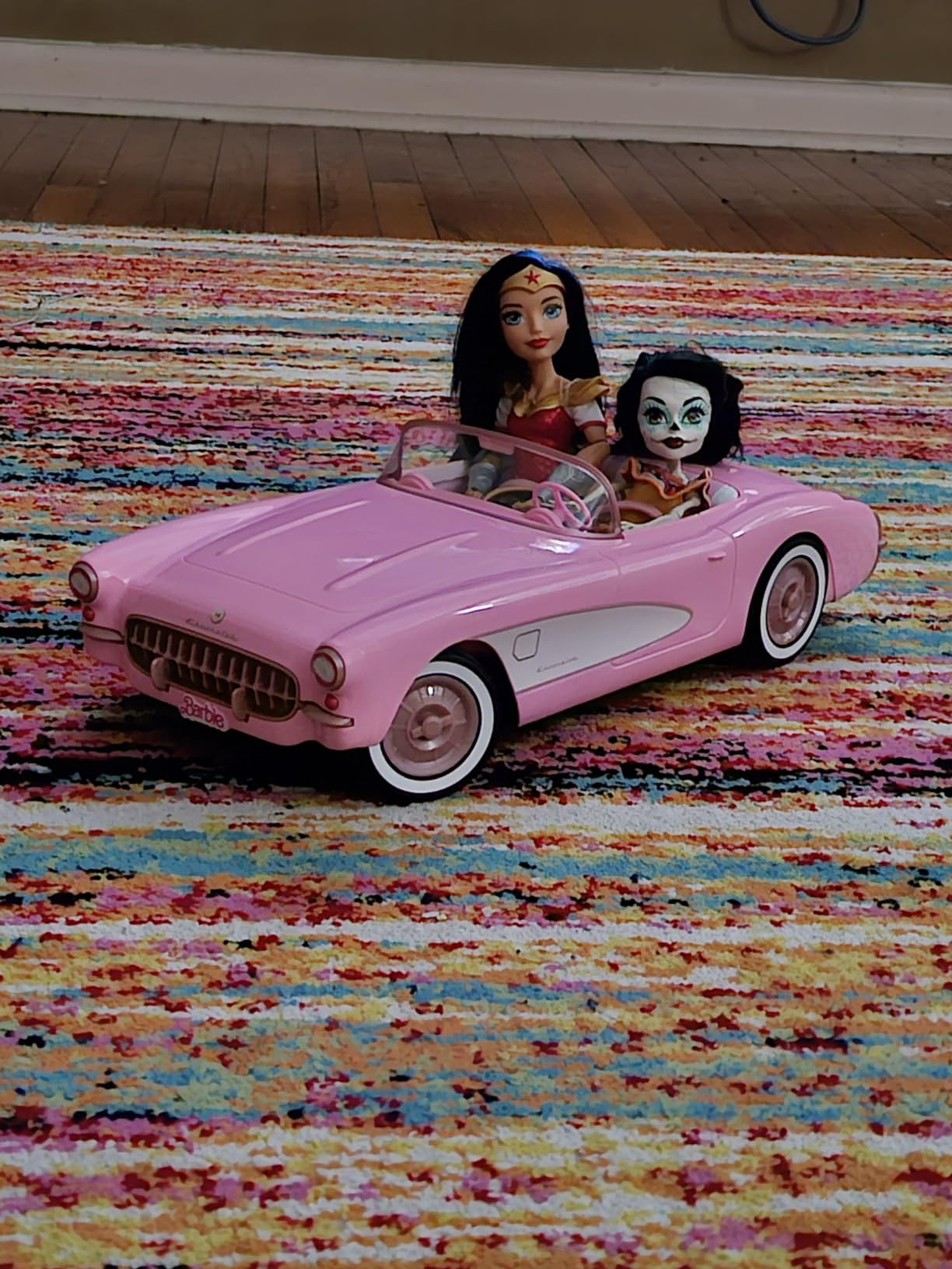 Hot Wheels Barbie RC Corvette from Barbie The Movie, Full-Function Remote-Control Toy Car Holds 2... | Amazon (US)