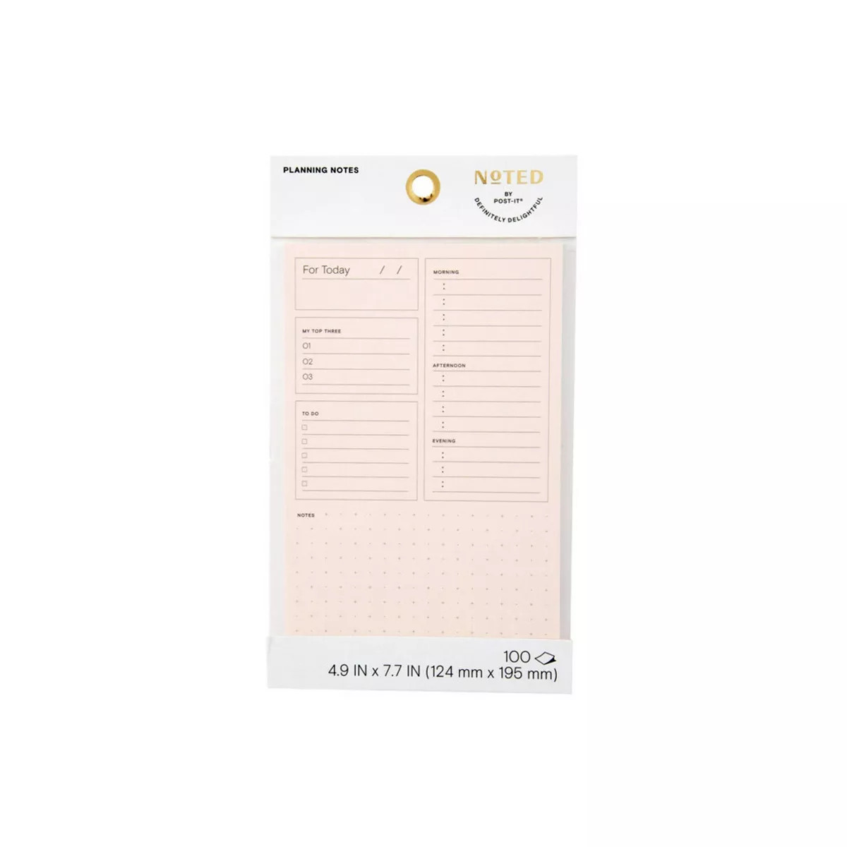 Noted by Post-it, Pink Plan Your Day Notes | Target