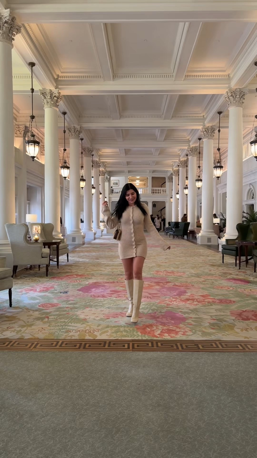 Neutral sweater mini dress 

#LTKootd #LTKFindsUnder100 #LTKSeasonal