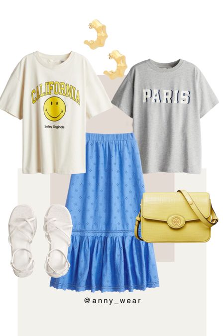 Summer outfits 

Blue maxi skirt 
Summer skirt 
Grey Tshirt 
White t shirt 
White sandals 
Summer sandals 2024
Gold earrings 
Yellow bag
Oversized t shirt 
Oversized Printed T-shirt
Linen Blend Embroidered Skirt
Printed Tshirt
Platform Heels
Tory Burch bag
Crosshatched bag 
tshirt white t shirt oversized t shirt white tshirt graphic t shirt oversized tshirt strapless top t shirt crop top tees womens tees womens graphic tees graphic t shirt graphic tee graphic tee outfit graphic tshirt oversized graphic tee Skirt outfit winter skirt outfit skirt set matching sets skirt ant top set suit skirt and boots skort outfit skirt with tights flared skirt maxi skirt midi skirt mini skirt summer outfits 2024 summer outfits womens summer outfits casual italy summer outfits casual summer outfits summer dress summer dresses 2024 summer dresses short summer dress summer vacation outfits summer tops summer wedding guest dresses summer sets summer sandals summer fridays 2024 trends summer 2024 white sandals 2024 summer date night dress summer date night outfit summer dress 2024 summer outfit 2024 summer wedding guest dresses most loved over 40 beauty pieces beauty products jewelry gold jewelry silver jewelry earrings necklace bracelet ring hoop earrings workwear style work wear capsule shoes women shoes with jeans shoes for work tote bags luxury bags sale alerts nordstrom finds spring fashion summer fridays summer looks fall outfit inspo winter outfits teacher ootd work ootd city break city street styles trendy curvy 40 and over styles daily outfits daily look sunday outfit dailylook sunday brunch photoshoot outfits nordstrom outfits nordstrom sale nordstrom shoes revolve jeans revolve sale mango outfits mango jacket mango sweater mango blazer affordable fashion affordable workwear casual chic casual comfy cute casual outfit comfy casual cute casual casual office outfits trendy outfit trendy work outfits 2024 outfits

#LTKstyletip #LTKbeauty #LTKU #LTKshoecrush #LTKitbag 

#LTKOver40 #LTKFindsUnder100 #LTKSaleAlert