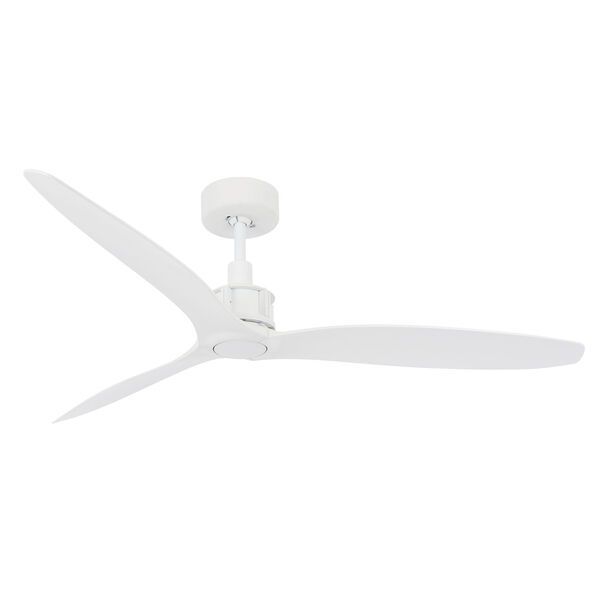 Lucci Air Viceroy White 52-Inch DC Ceiling Fan with White Blades | Bellacor