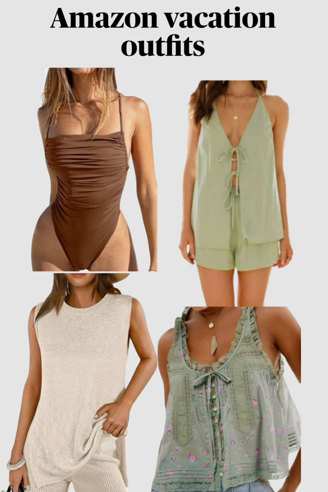 Amazon travel outfits with free people dupes! 

#LTKSwim #LTKTravel #LTKSaleAlert