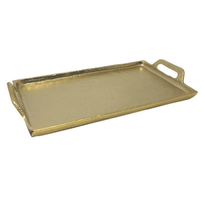 Antique Gold Rectangular Tray, 14x8 | At Home