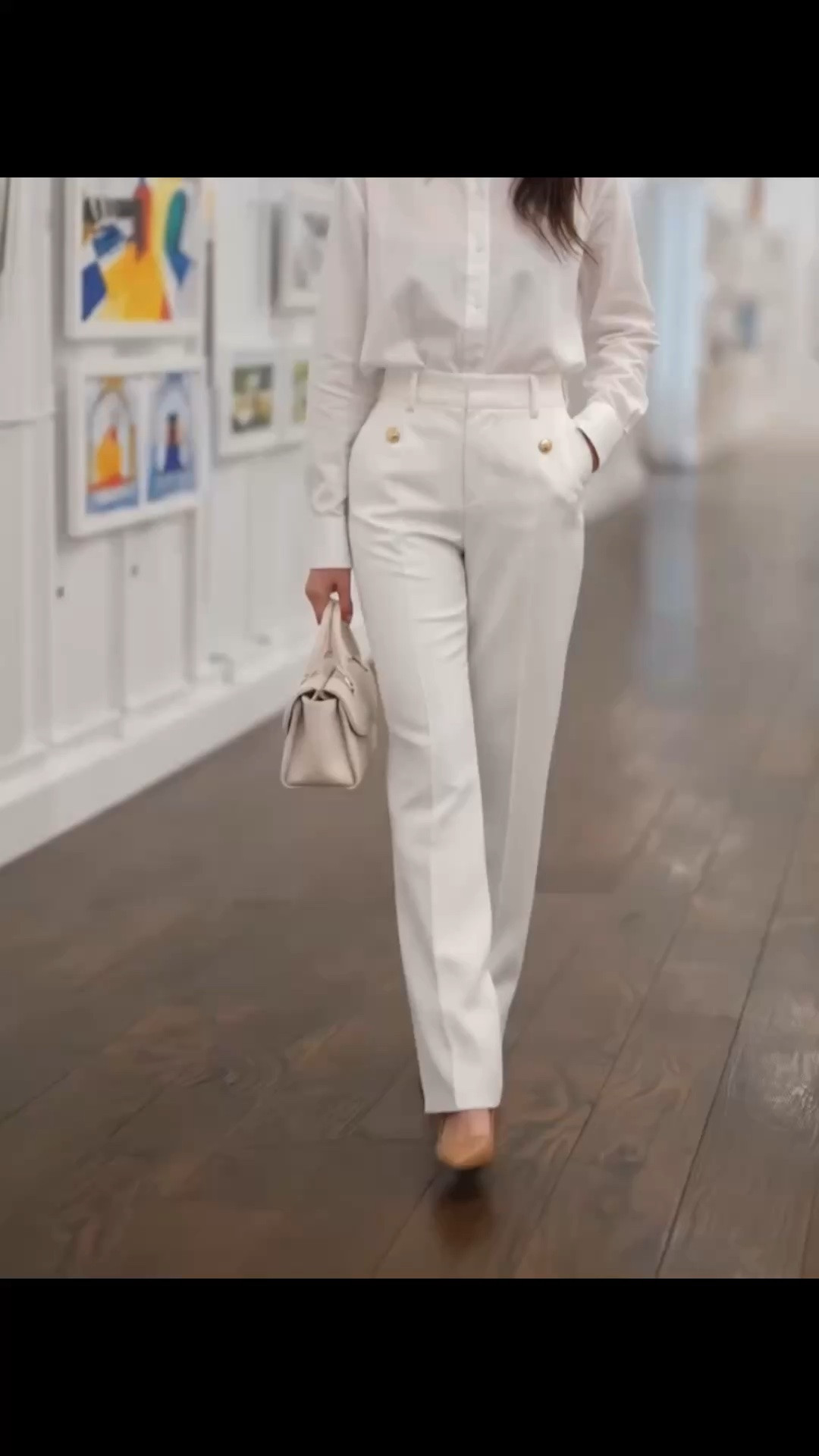 Dress up for an art opening or art exhibition?

Crisp white, relaxed tailoring, polished details, and understated elegance always feel right for a gallery setting. The tailored straight-leg pants with the gold button details bring a refined touch, while the relaxed white button-up shirt keeps the look effortless and modern.

Clean, tailored, relaxed — but still elevated.

#artopening #artexhibition #gallerystyle #allwhitelook #tailoredstyle #modernchic #effortlessstyle #fashionstyle #luxurycasual #buttonupshirt #tailoredpants #contemporaryart

#LTKdayinmylife