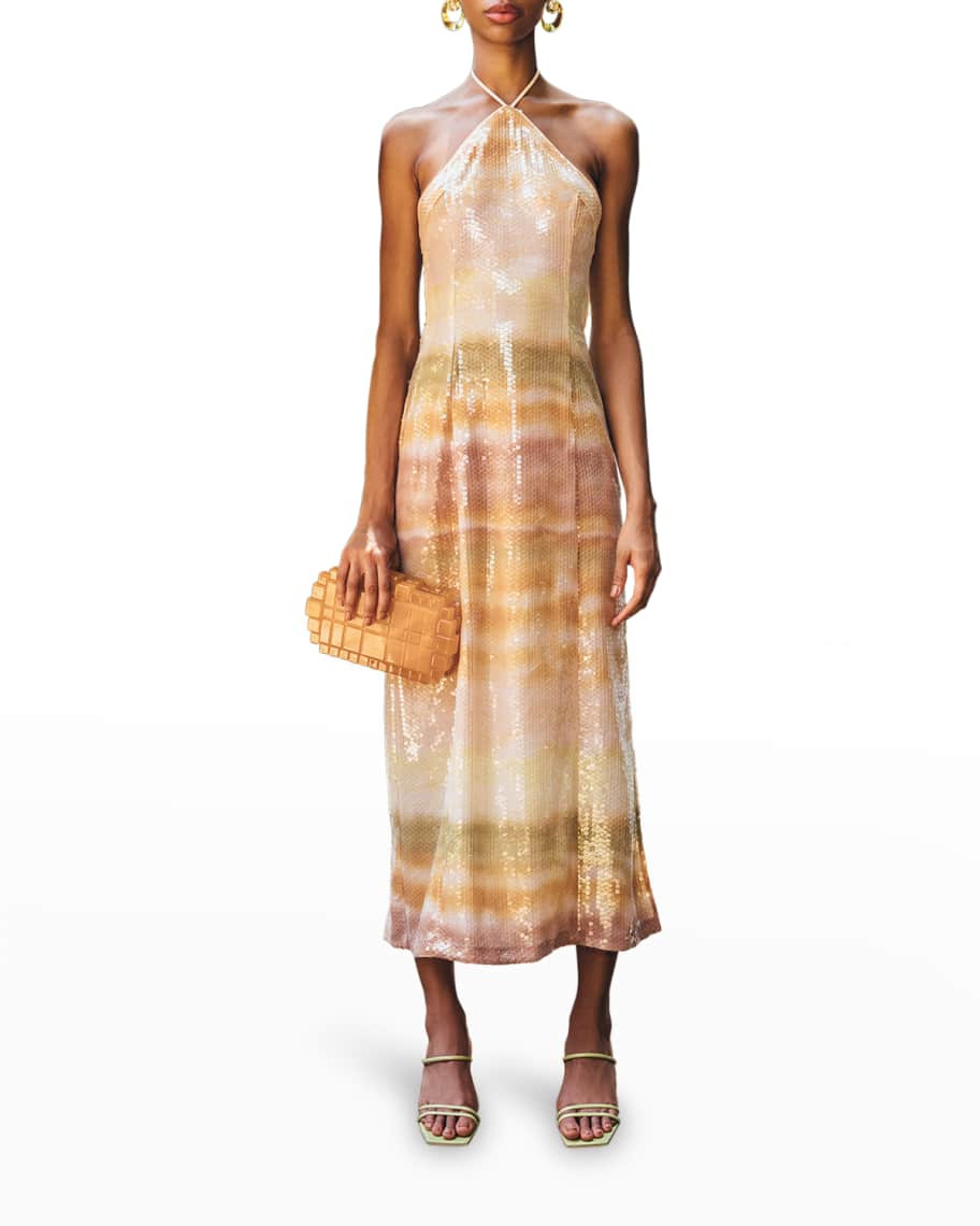 Cult Gaia Tasmin Gradient Halter Dress | Neiman Marcus