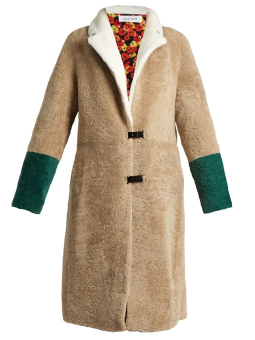 Febbe Babette shearling coat | Saks Potts | Matches (US)