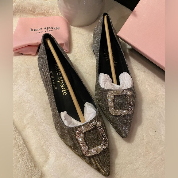 Kate Spade Bukle Up Flats, Size 8 | Poshmark
