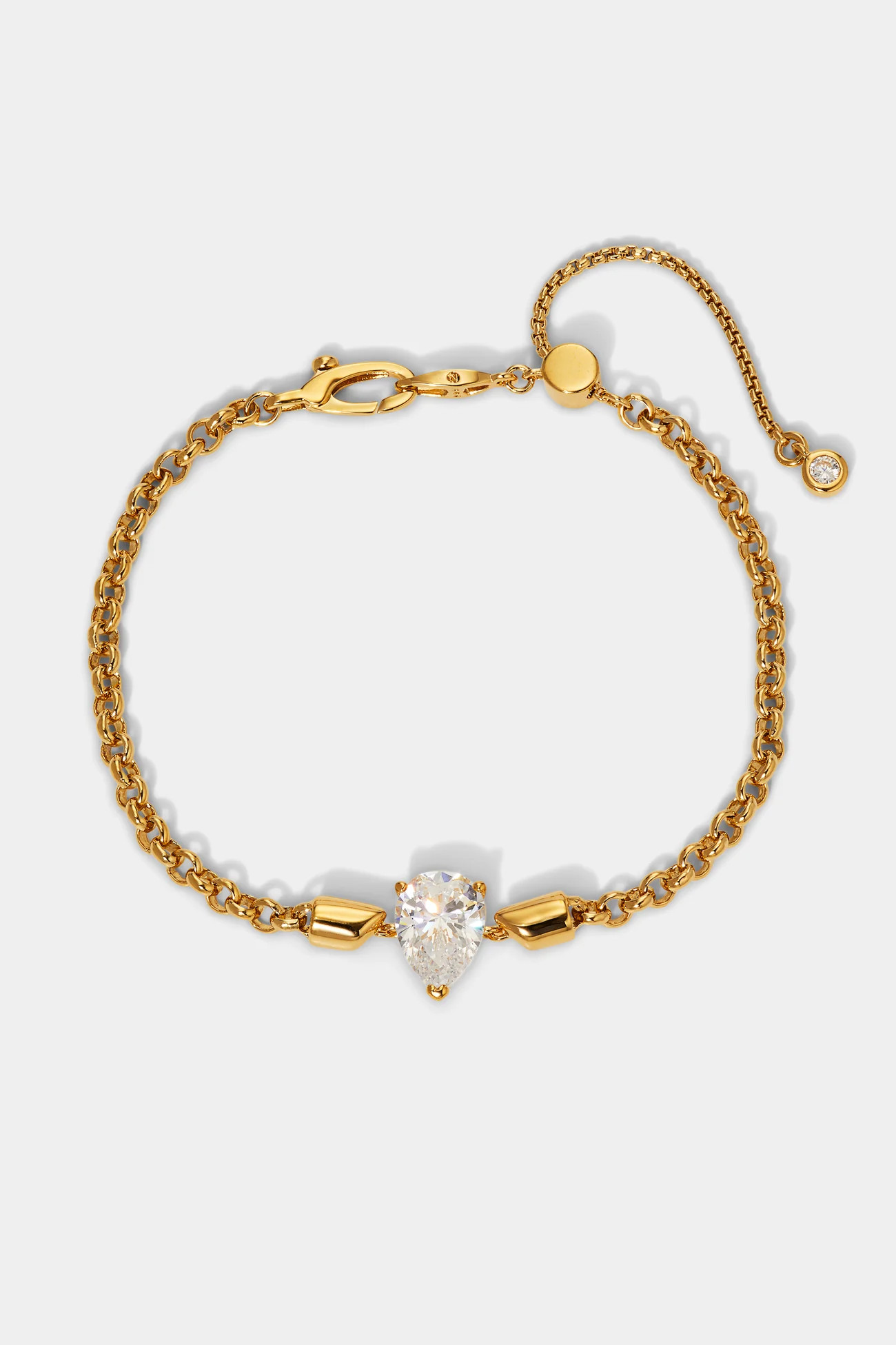 FARRAH PEAR CZ SLIDER BRACELET | NADRI
