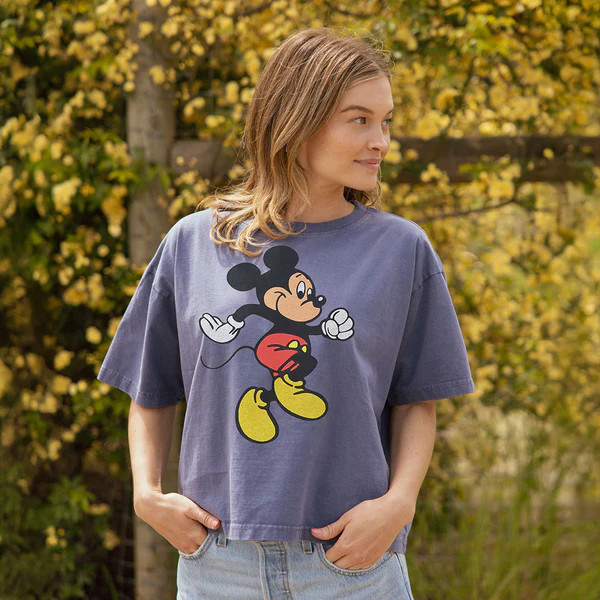 Disney Mickey Oversized Tee, Blue | Albion Fit