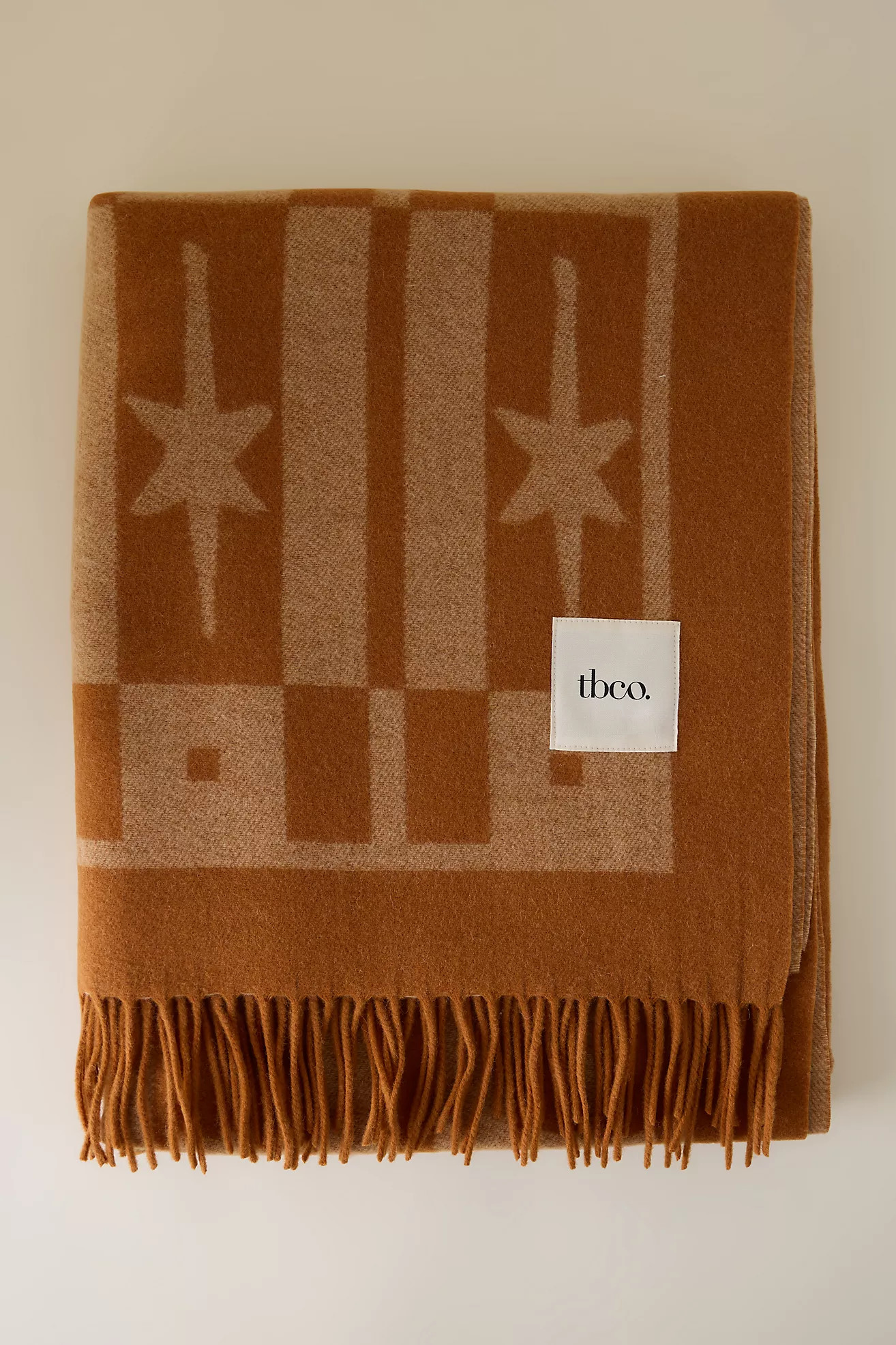 TBCo Lambswool Harlequin Jacquard Throw Blanket | Anthropologie (UK)