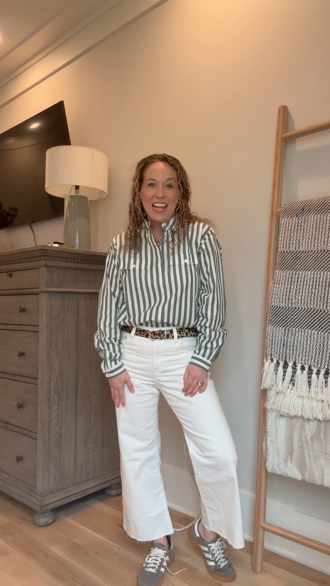 Spend the day with me as a 50 year old photography business owner, empty nester and professional errand runner!😊

Green stripe shirt paired with jeans and sneakers is perfect for zoom calls, errands and everything in between!

Everyday petite style over 40!

#LTKPetite #LTKWorkwear #LTKOver40