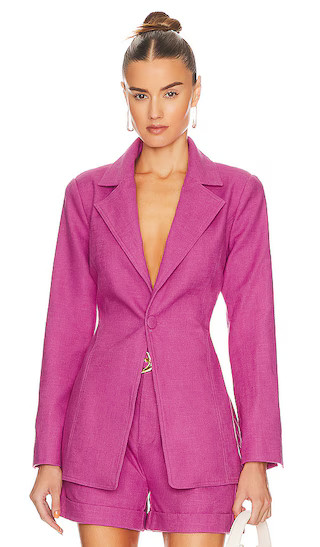 Mariah Blazer in Rose | Revolve Clothing (Global)
