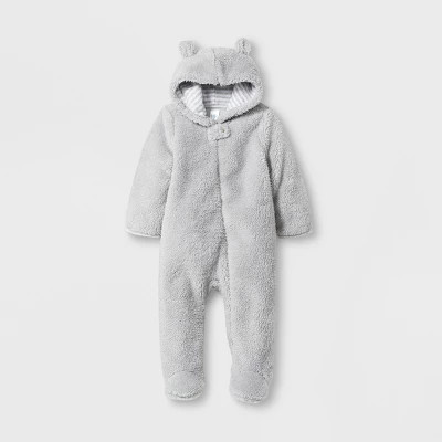 Baby Bear Bunting - Cloud Island™ Gray | Target