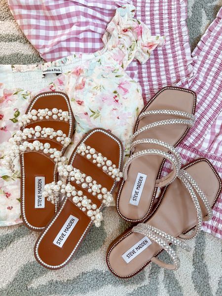 Pearl sandals
Rhinestone sandals
Spring / summer sandals
Beach shoes! 
Shoe finds 

#LTKshoecrush #LTKstyletip #LTKFind