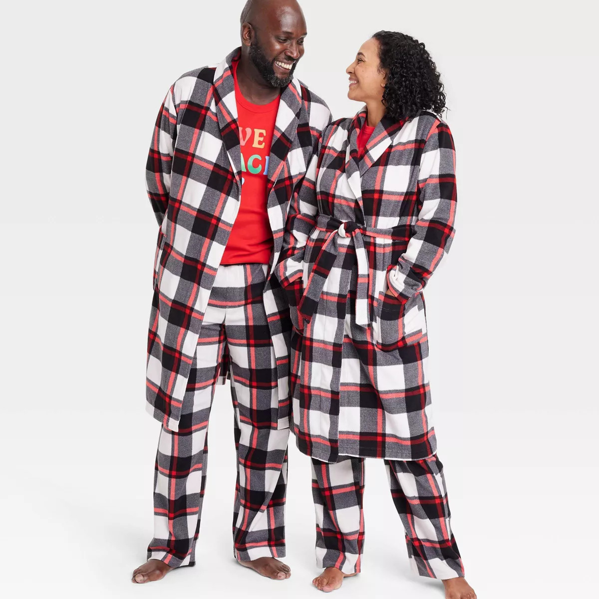 Adult Buffalo Check Matching Family Robe - Wondershop™ Black | Target