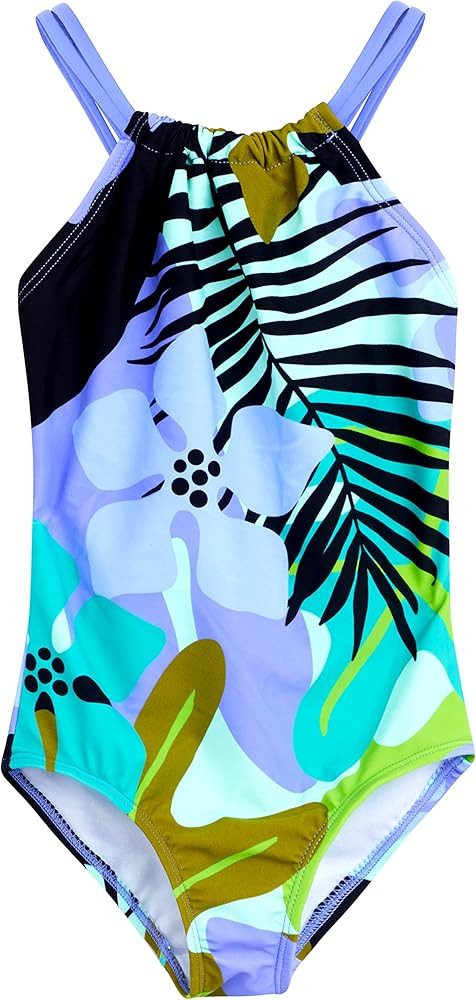 Kanu Surf Girls' Jasmine Beach Sport Halter One Piece Swimsuit | Amazon (US)