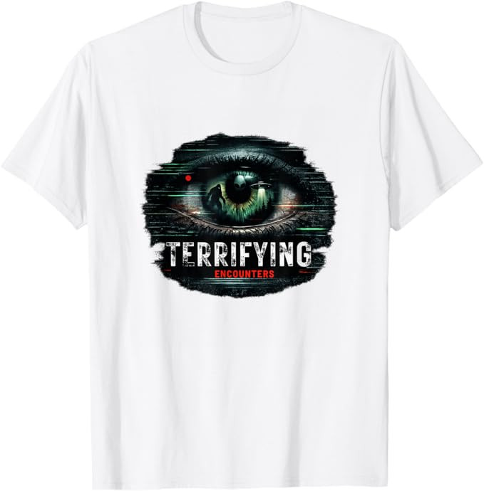 Terrifying Encounters Paranormal Horror Mystery Graphic T-Shirt | Amazon (US)