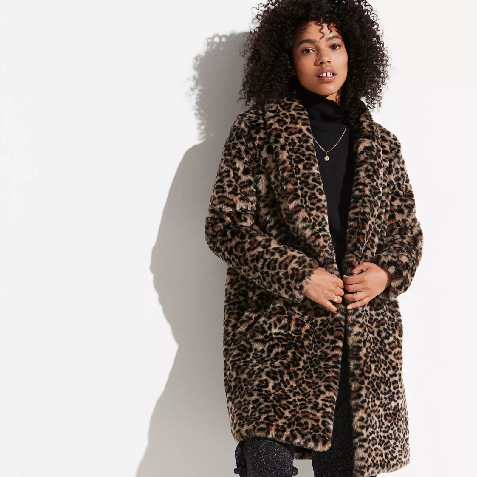 k/lab Leopard Faux-Fur Coat, Women's, Size: XS, Clrs | Kohl's
