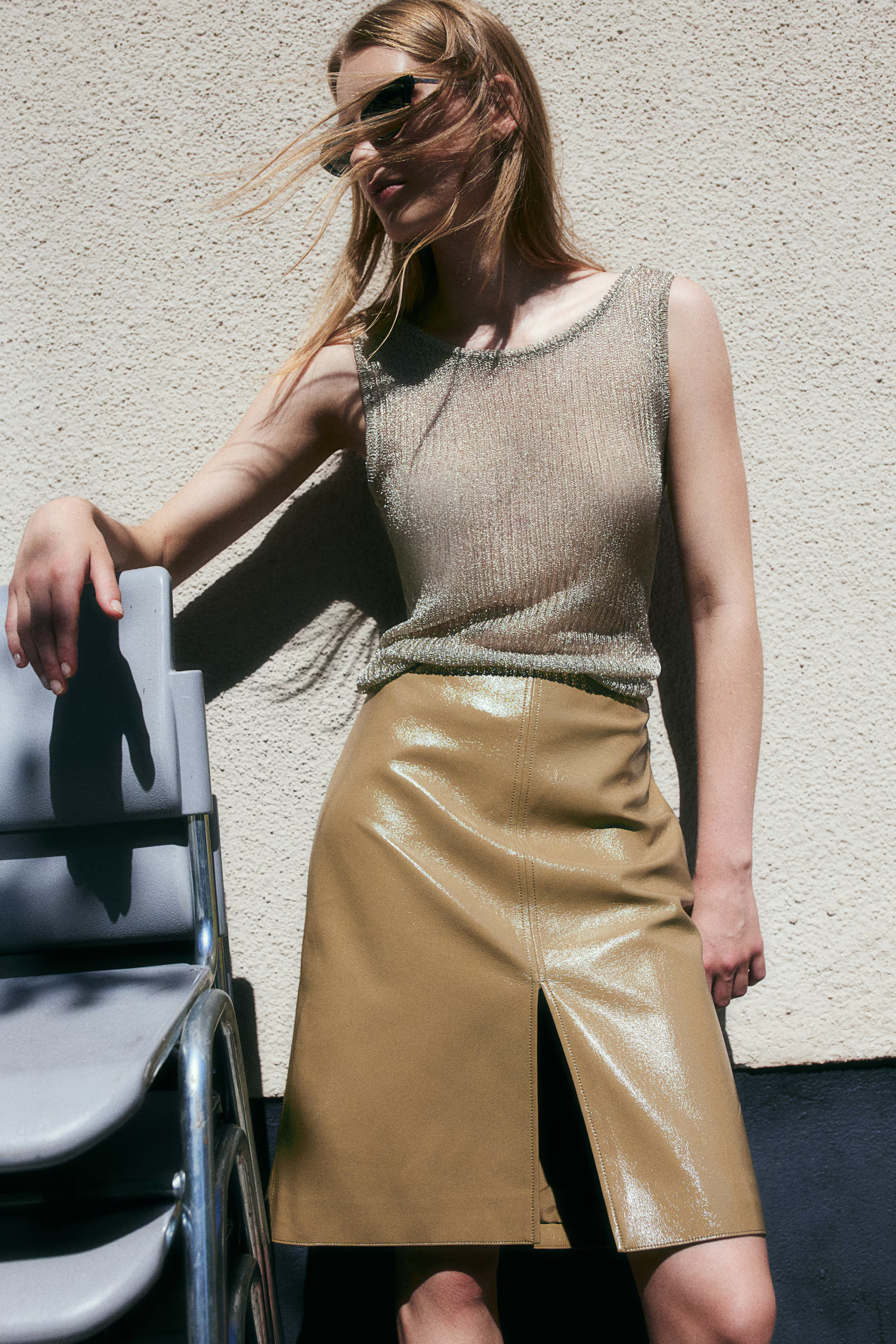 Coated Pencil Skirt | H&M (US + CA)
