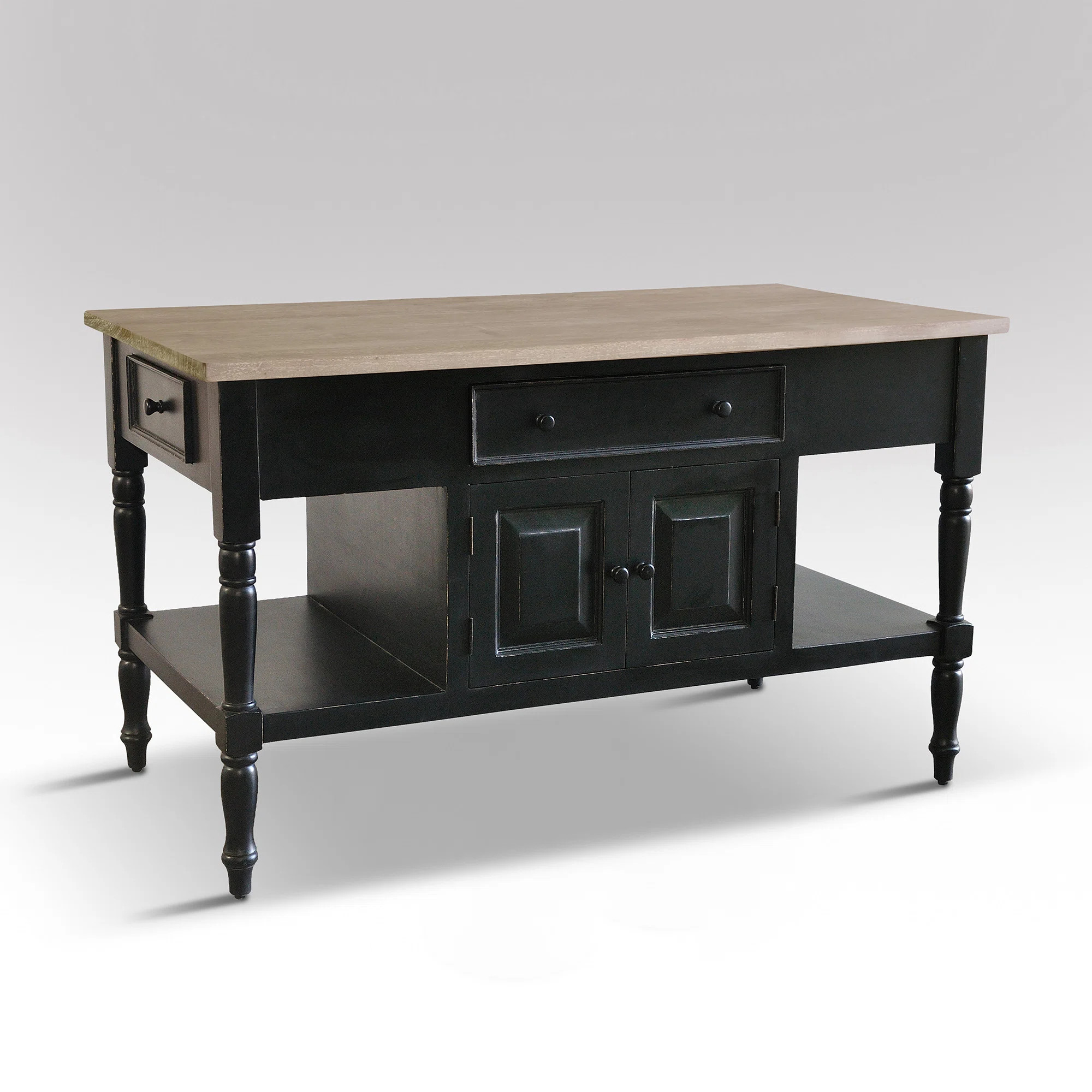 Brookstonval Solid Wood Kitchen Island | Wayfair North America