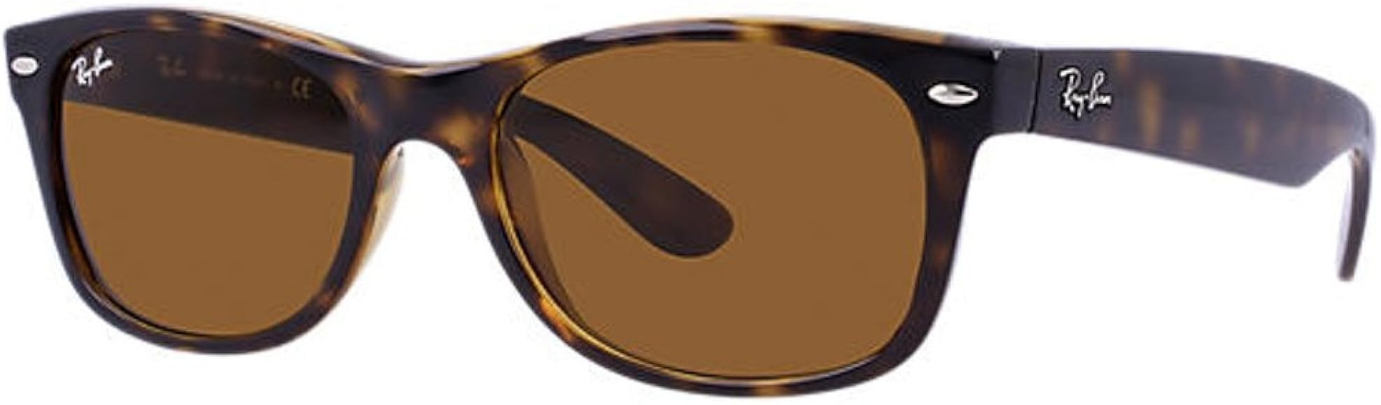 Ray_Ban New Wayfarer Sunglasses (Tortoise Frame W/Solid Brown Lens 55mm) | Amazon (US)