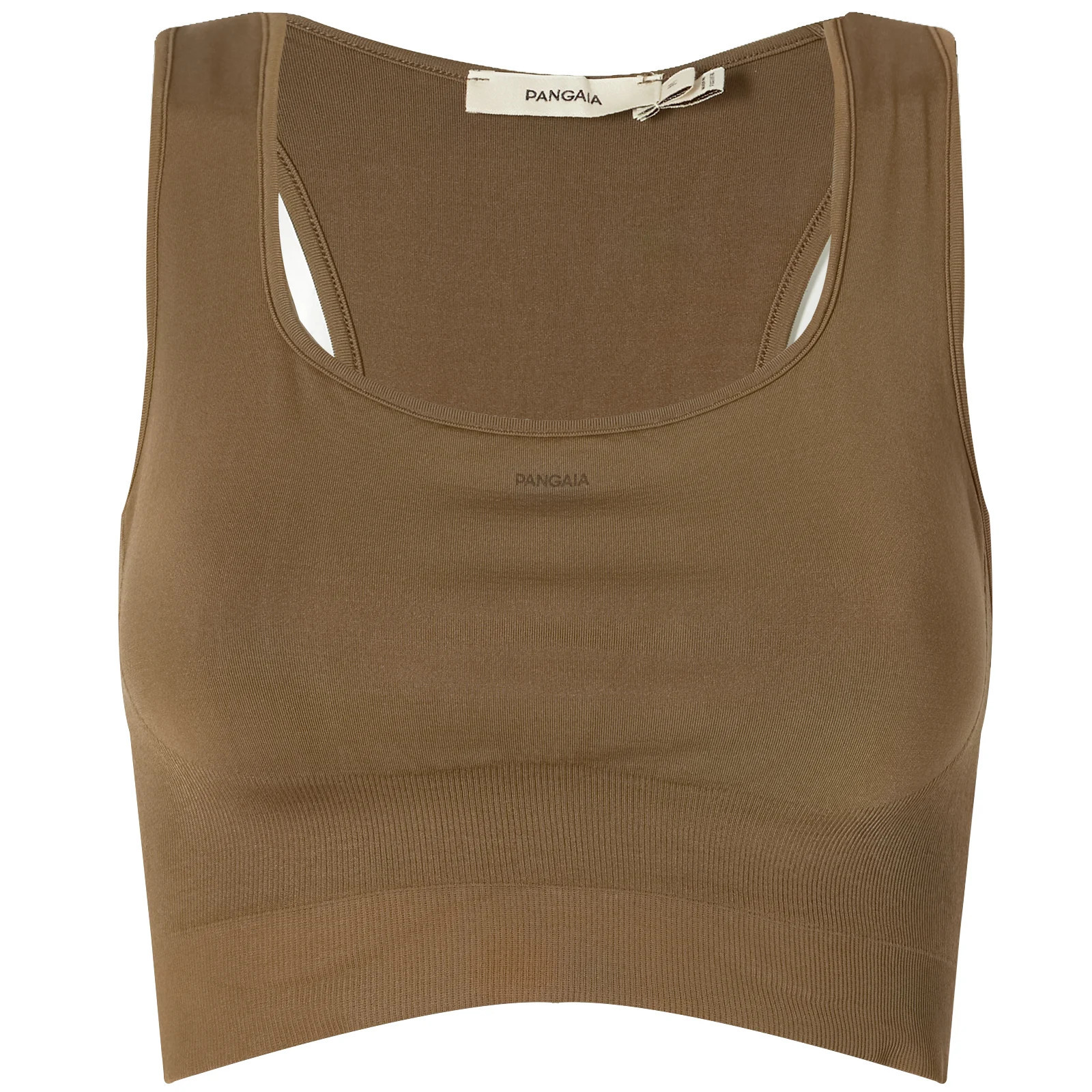 Pangaia Women's Motion Low Impact Sports Bra in Soil Brown, Size X-Small | END. Clothing