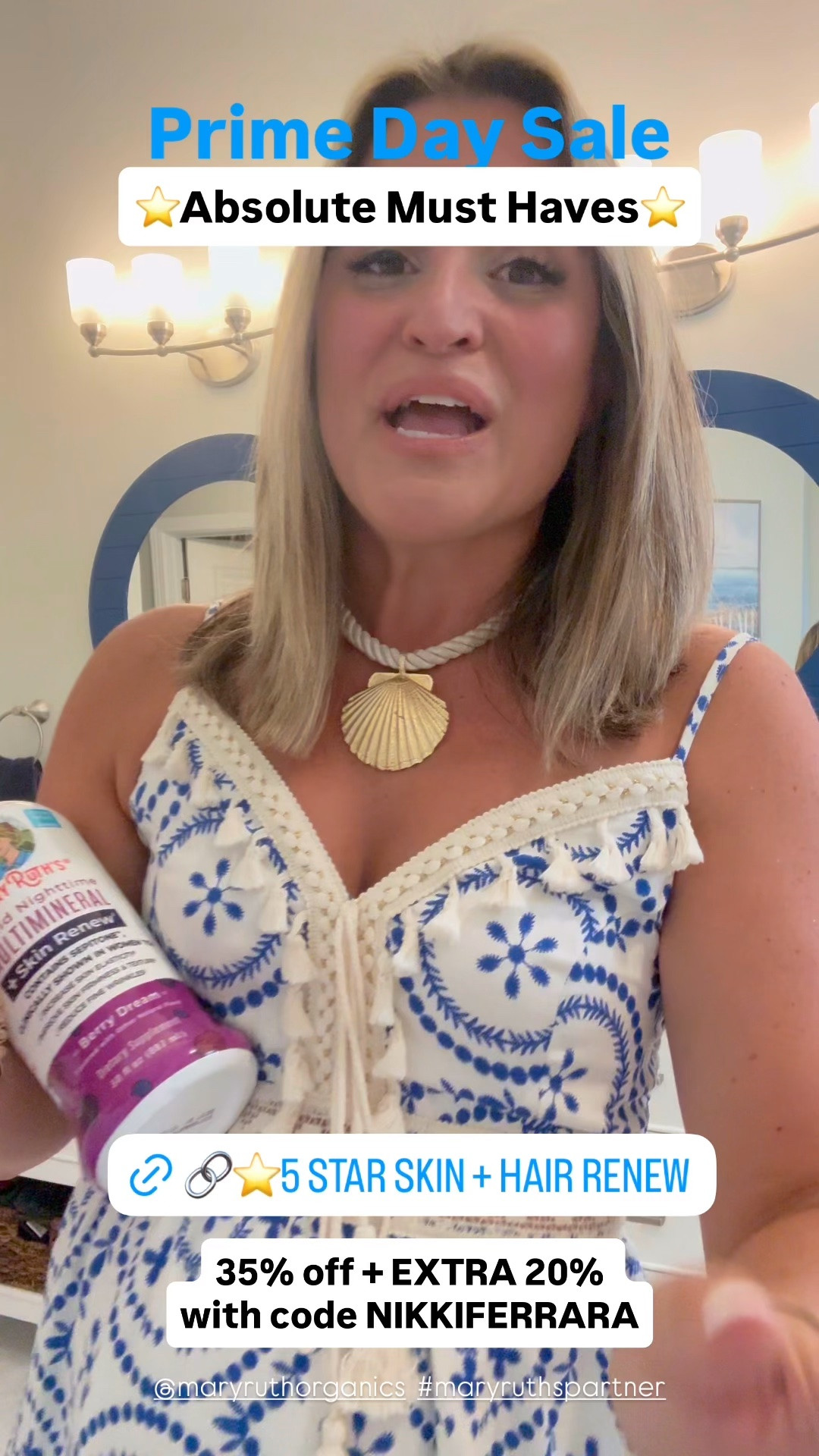 AMAZON PRIME SALE⭐️🤩✨35% off for Prime Day + EXtra 20% off with code “ NIKKIFERRARA” MUST have Skin Renew + Hair Growth✨All Natural with the certified Clean Label! These made a crazy difference in the elasticity & plumpness of my skin and the growth of my hair! Just Put 2TBS in water morning for hair & night for skin, these make your water so tasty too!



. #maryruthspartner
#ad #founditonamazon @amazon 
Mary Ruth’s, hair growth supplement, collagen, skin, skin health, morning routine, skincare, selfcare, Amazon big spring sale, Amazon dress, Amazon shorts, Amazon look for less, spring dress, white denim, mom shorts, two piece sets, travel outfit, resortwear, finetoo, cool cute, comfy bras, basics Athleisure, Walmart jeans, spring clothes, found it on Amazon, spring dress, spring shoes, target shoes, sandals, shoes, SPANX, Walmart finds, 2 piece set, sale, Skincare, anti aging skin care, pdrn, red light therapy,  jeans,,

#LTKmorningroutine #LTKfoodie #LTKSaleAlert