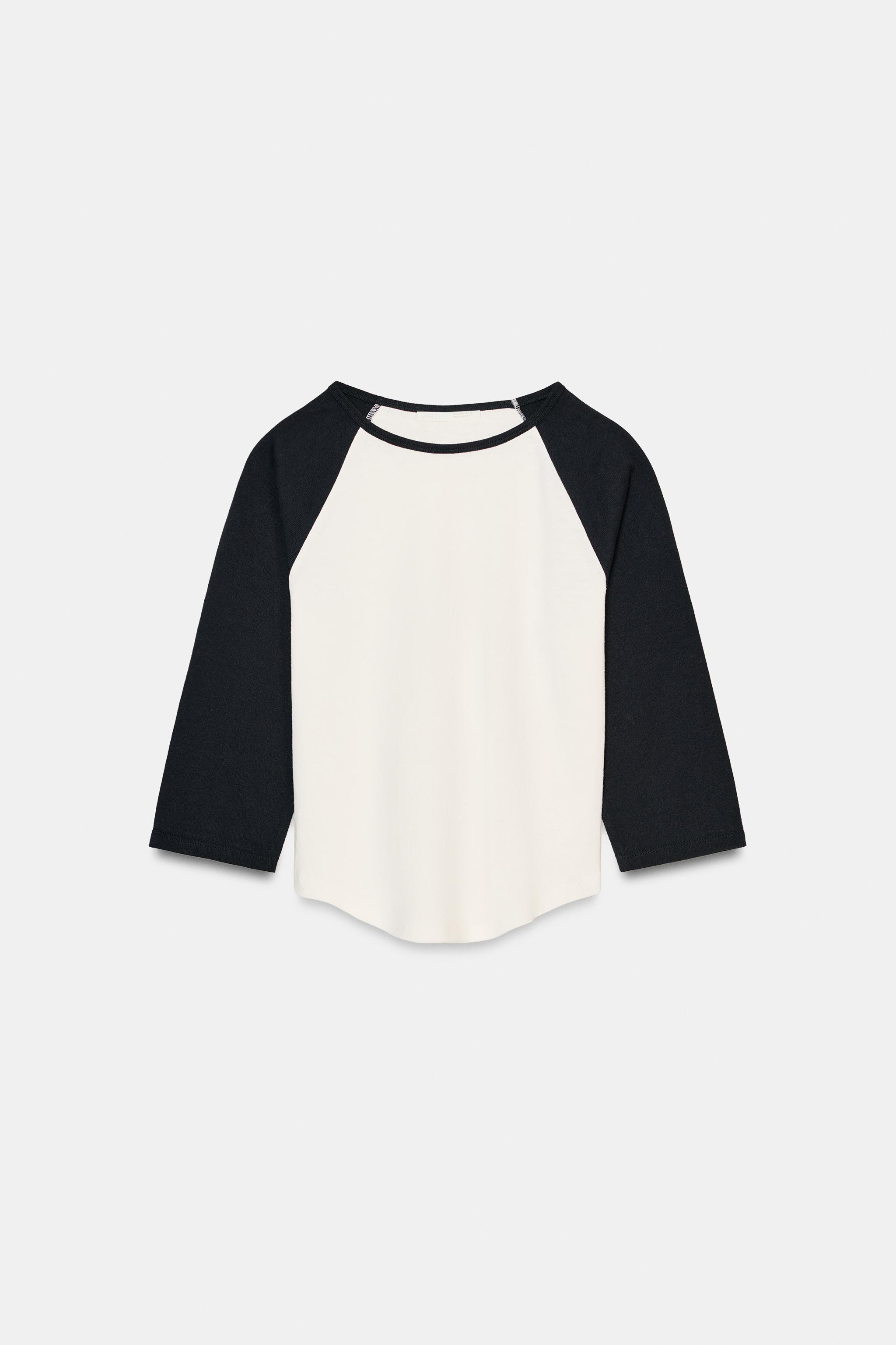 HEAVY COTTON RAGLAN SLEEVE T-SHIRT | Zara UK