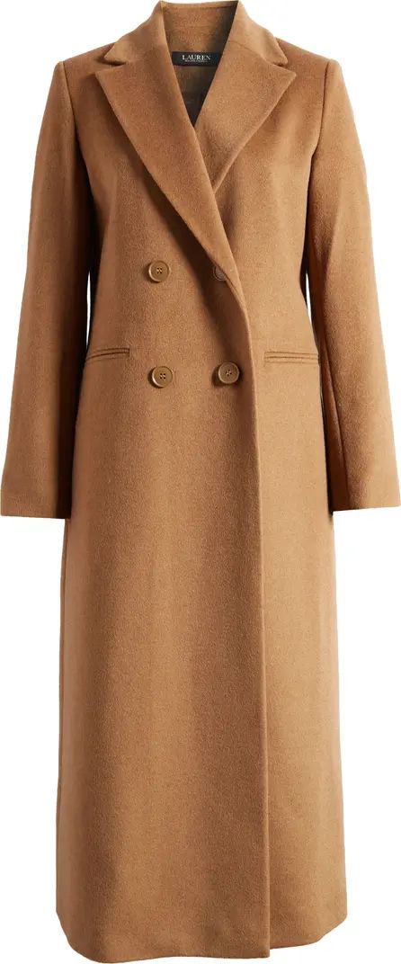 Lauren Ralph Lauren Easy Fit Wool Blend Coat | Nordstrom | Nordstrom