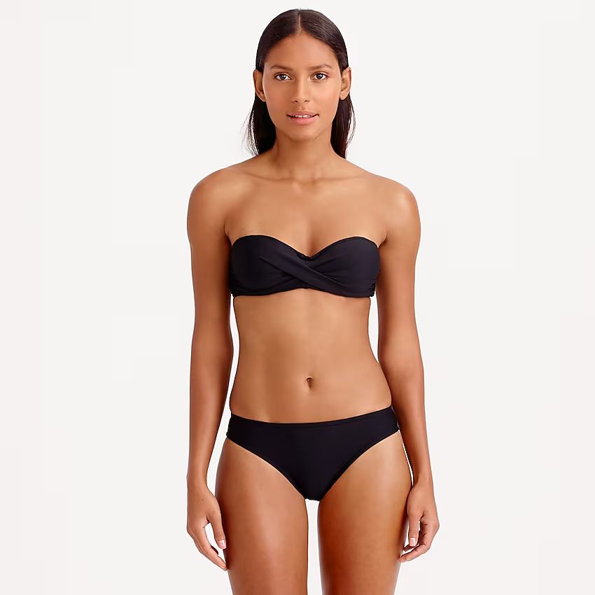 Twist-bandeau underwire bikini top | J.Crew US