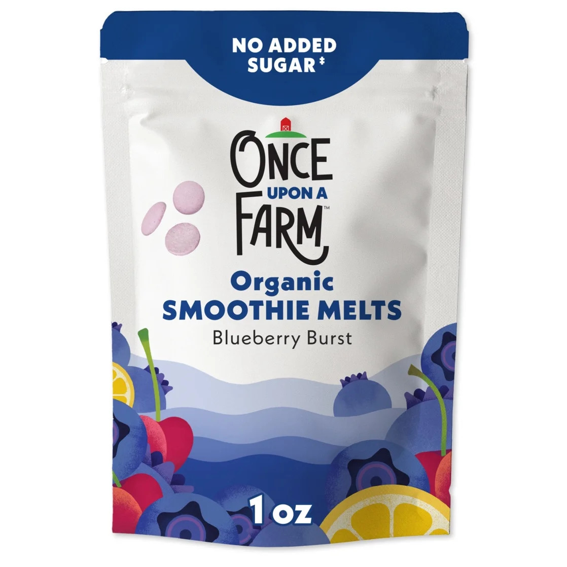 Once Upon a Farm Organic Smoothie Melts, Blueberry Burst, 1oz Bag | Walmart (US)