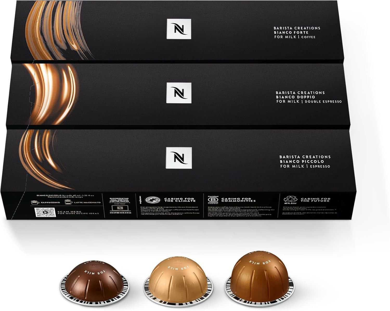 Nespresso Capsules Vertuo, Bianco Variety Pack, 30-Count Coffee Pods | Amazon (US)