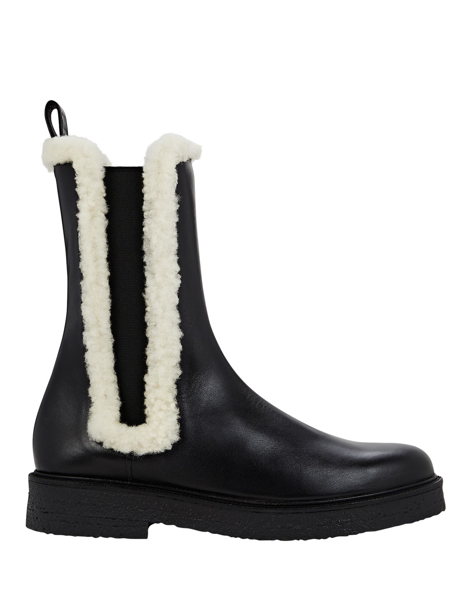Palamino Shearling-Trimmed Leather Chelsea Boots | INTERMIX