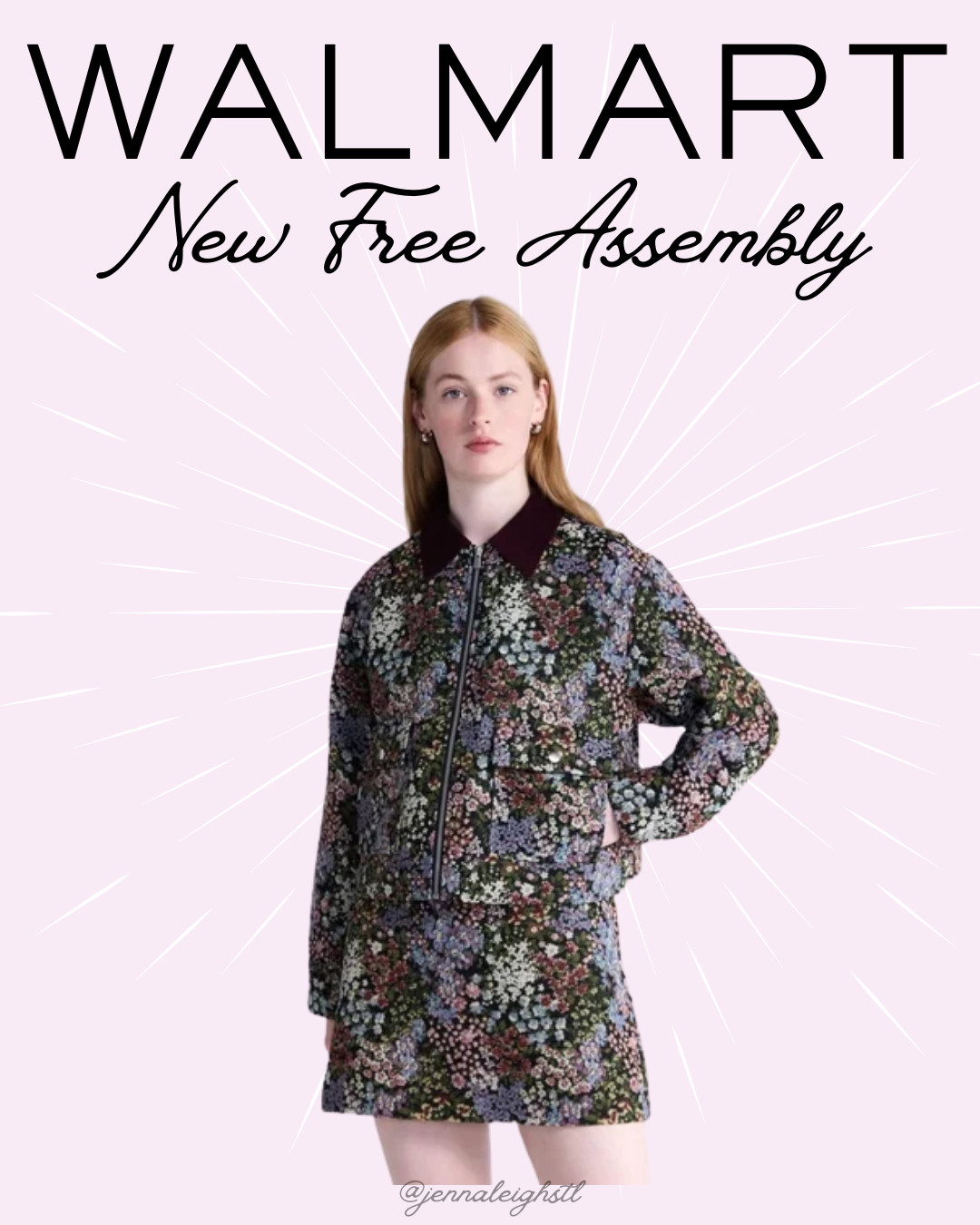 Walmart is seriously killing it with the fall finds! This Free Assembly cropped combo jacket paired with the high-rise jacquard mini skirt is such a cute set. I love the mix of textures and those perfect early fall vibes! 

 #LTKootd #LTKMidsize #LTKWorkwear