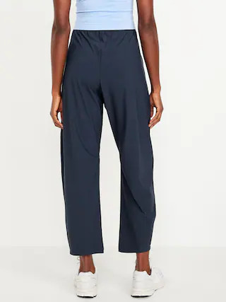 High-Waisted SleekTech Barrel Ankle Pants | Old Navy (US)