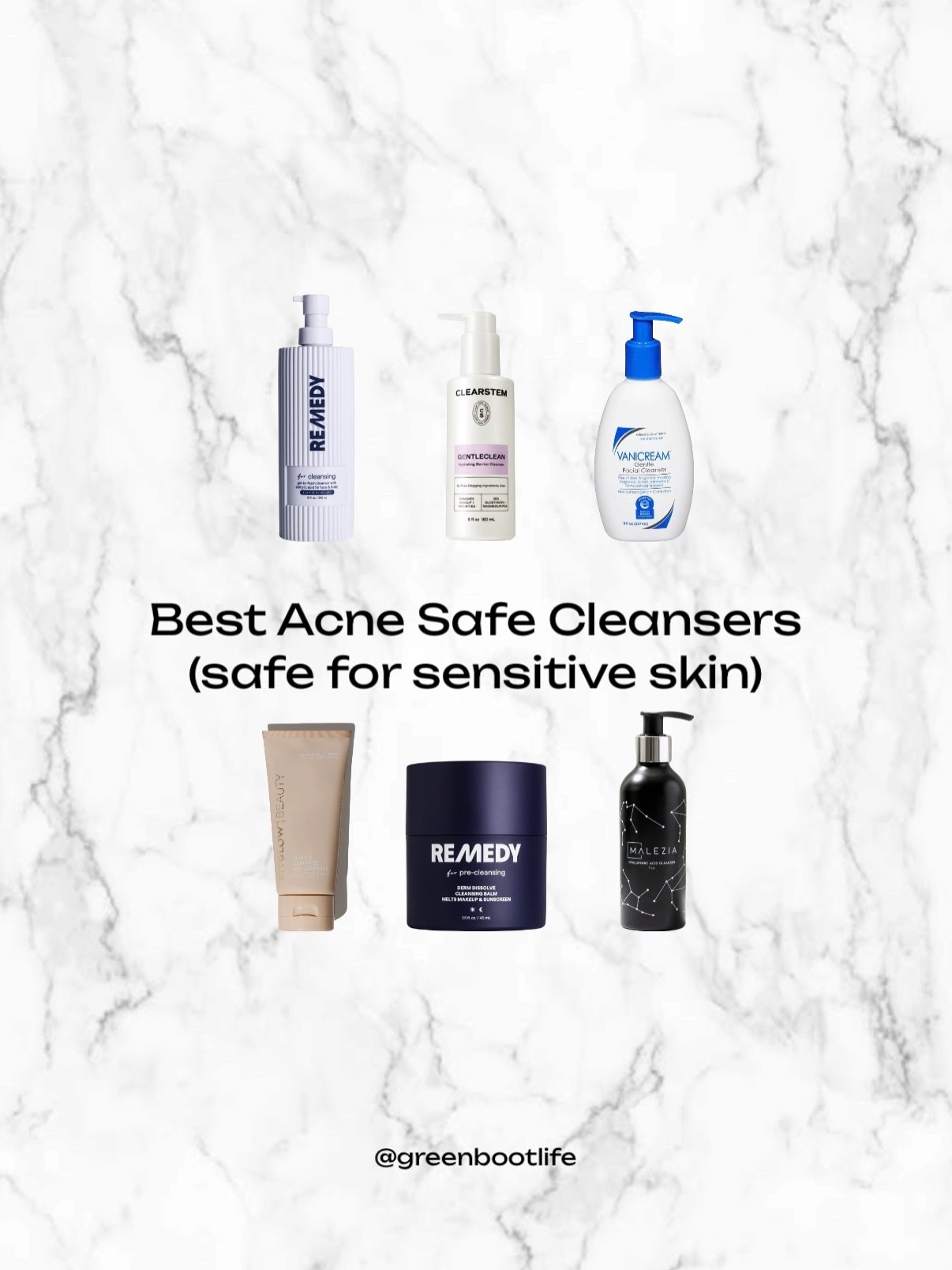 ➡️➡️➡️ You asked for it, and I’m happy to share: the best acne safe cleansers (for sensitive skin, too!) 

You can save with code GREENBOOTLIFE on all of these brands except Vanicream. 

Comment CLEANSE and I’ll send them to your inbox for your convenience 🤗🤍

#acnesafeskincare #acneproneskin #acnesafecleansers #cleansing #acnesolutions