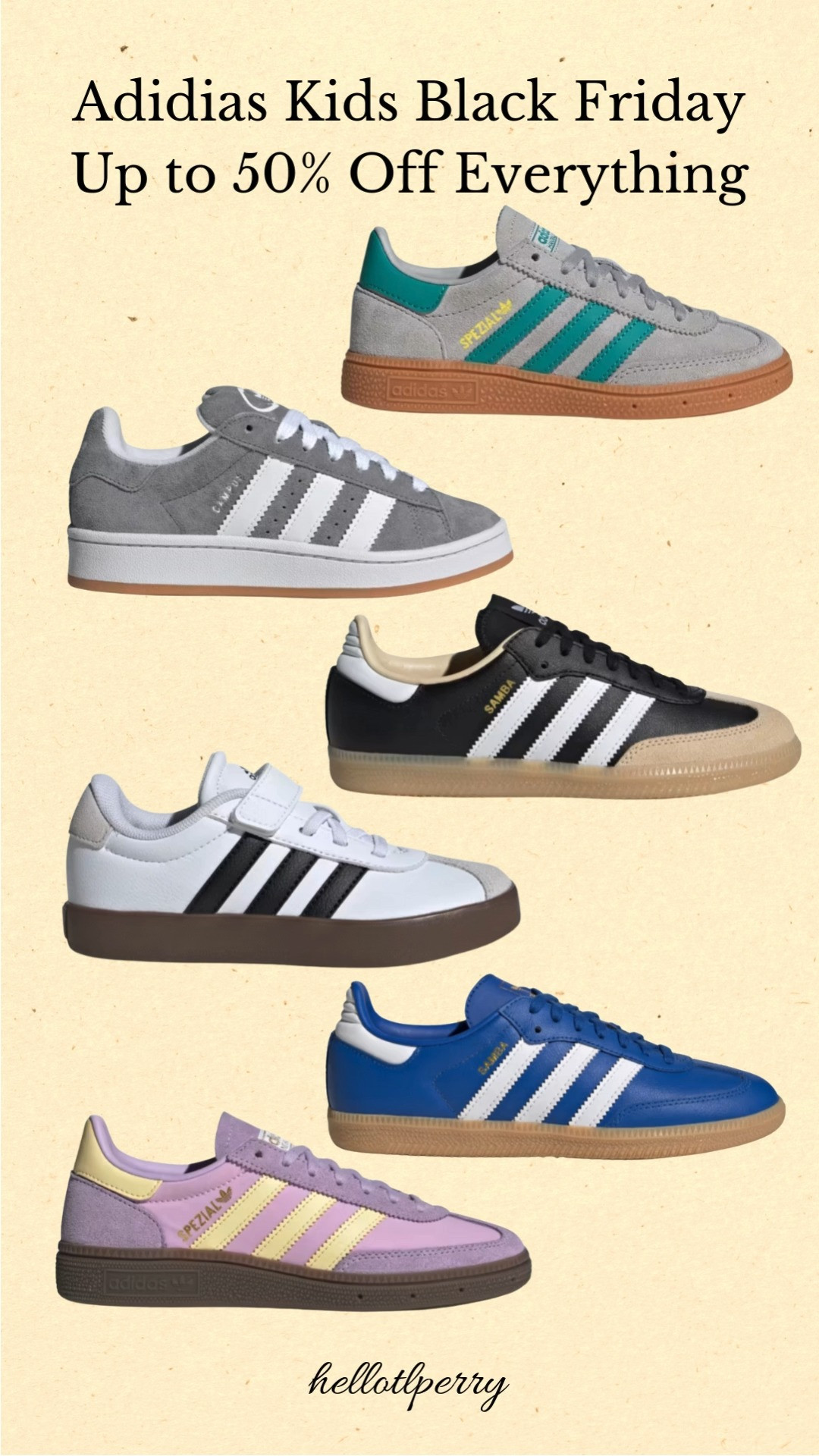 Up to 50% off kids’ adidas shoes 👟✨
From playground-proof sneakers to lightweight running shoes, these pairs are built for comfort, durability, and everyday adventures. Perfect for school, sports, and weekend play — and now at stock-up prices!

Kids adidas shoes, adidas kids sale, toddler adidas sneakers, kids running shoes, boys adidas shoes, girls adidas shoes, kids athletic footwear

#AdidasKids #KidsAdidas #KidsSneakers #MiniAthletes #PlayAllDay #KidsStyle #SaleAlert #DealFinder #helloltperry 

 