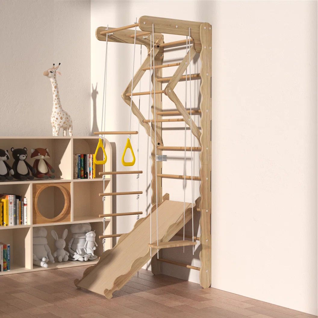 iYofe Foldable Indoor Pikler Triangle Climbing Gym Set For Toddlers | Wayfair | Wayfair North America