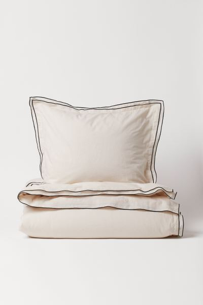 Linen-blend Twin Duvet Cover Set | H&M (US + CA)