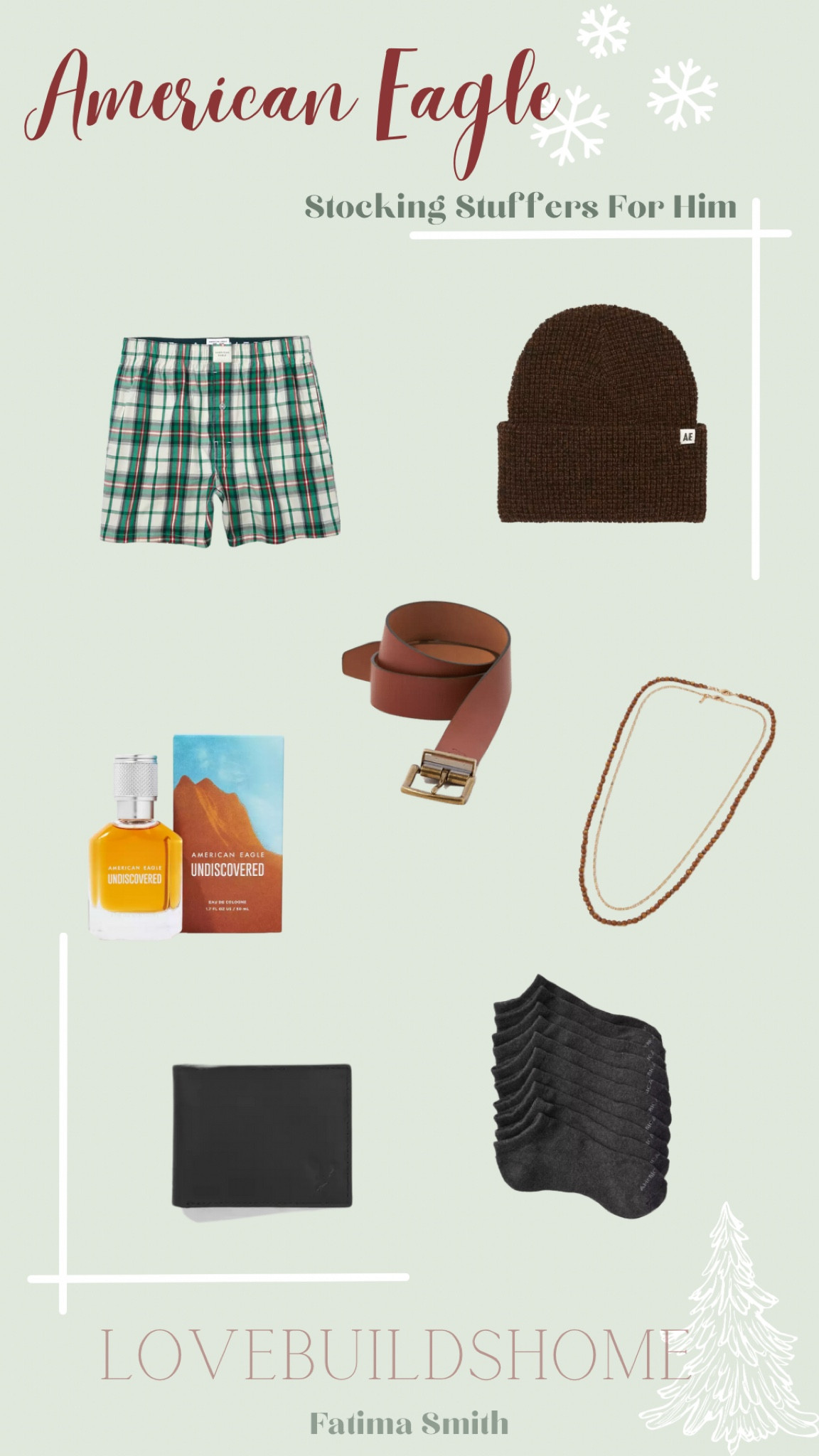 Here’s another post for Santa: this time we have stocking stuffers for “him” from @American Eagle :) There are plenty of things for the elves to choose from, but here are just a few ideas! ;)

|American Eagle|American Eagle Christmas|stocking stuffers|stocking stuffers for him|gift guide|gifts for him|gifts|Christmas|

#LTKmens #LTKGiftGuide #LTKHoliday