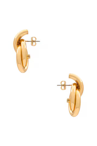 Mini Knot Earring in Gold | Revolve Clothing (Global)
