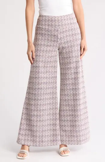 Renee C Tweed Wide Leg Pants in Pink at Nordstrom Rack, Size Large | Nordstrom Rack