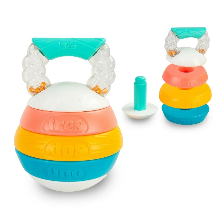 Bebe Fuerte Stack & Count Kettlebell™ Activity Toy – Baby Toy for 6 months+ | Walmart (US)