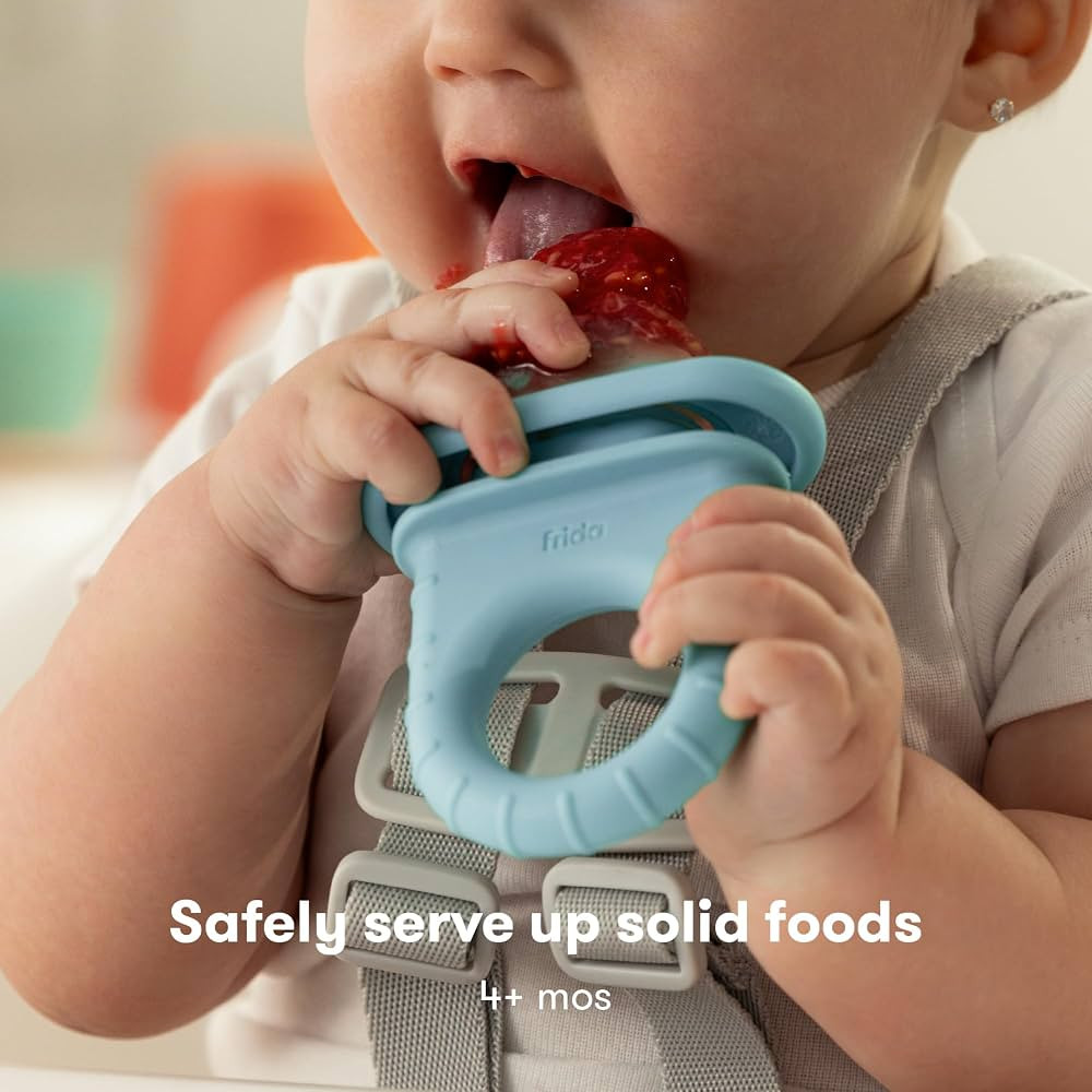 Frida Baby Push Pop Feeder, Baby Fruit Feeder, Baby Fruit Food Feeder to Safely Introduce New Foo... | Amazon (US)