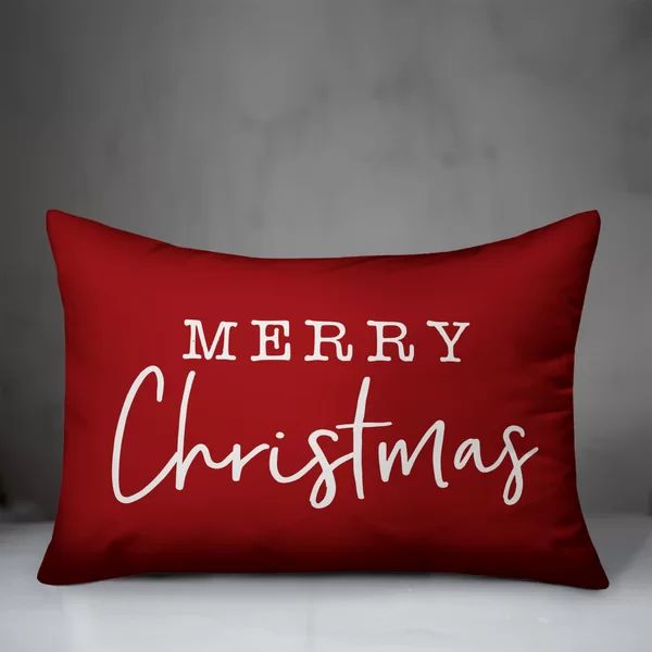 Crowl Merry Christmas Lumbar Pillow | Wayfair North America