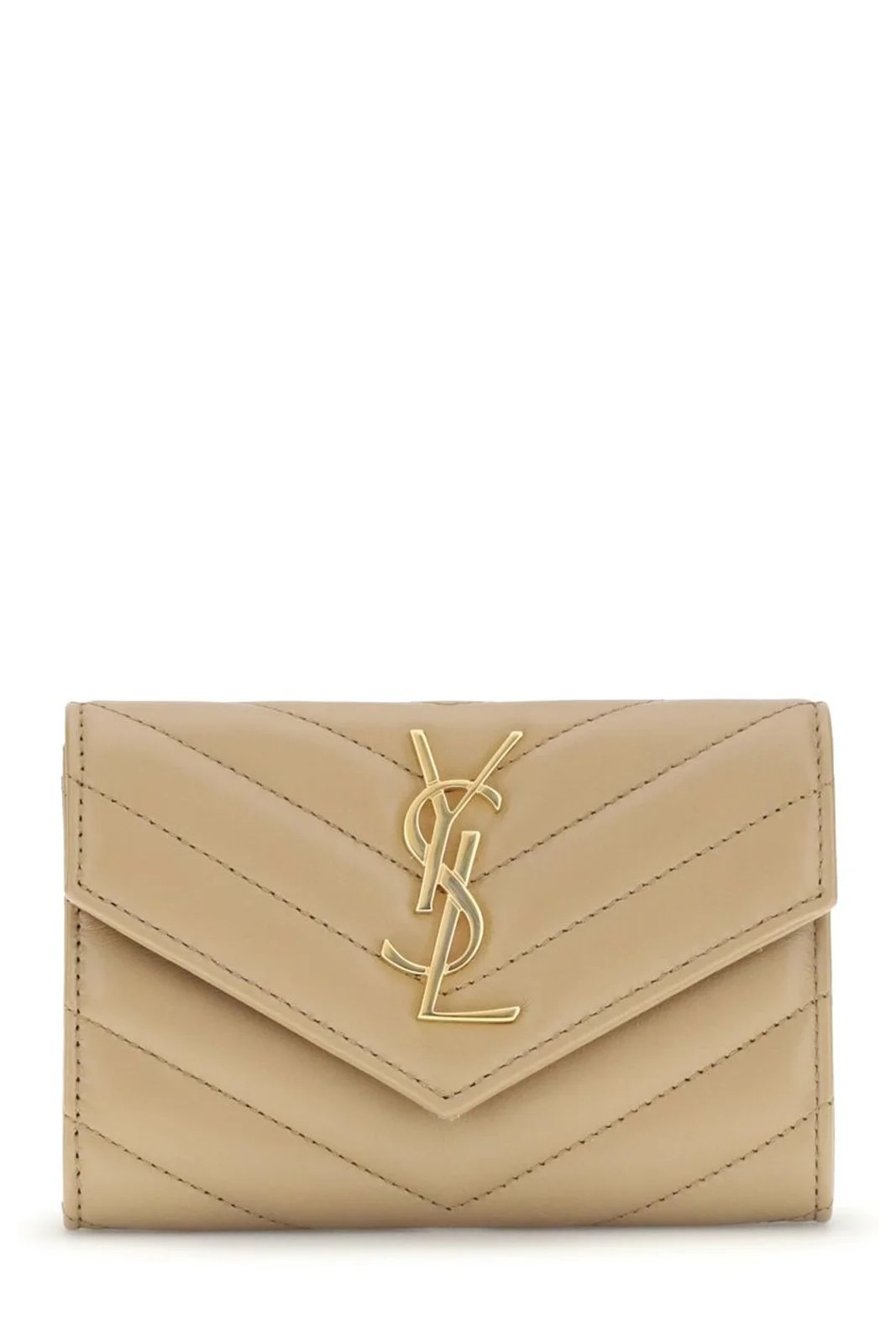 Saint Laurent Cassandre Matelassé Small Envelope Wallet | Cettire Global