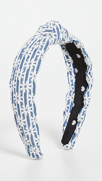 Striped Daisy Slim Knotted Headband | Shopbop